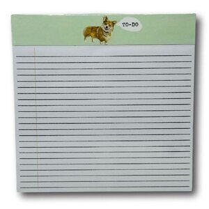 Corgi Dog Pembroke Welsh To Do List Notepad Lined Large Notes